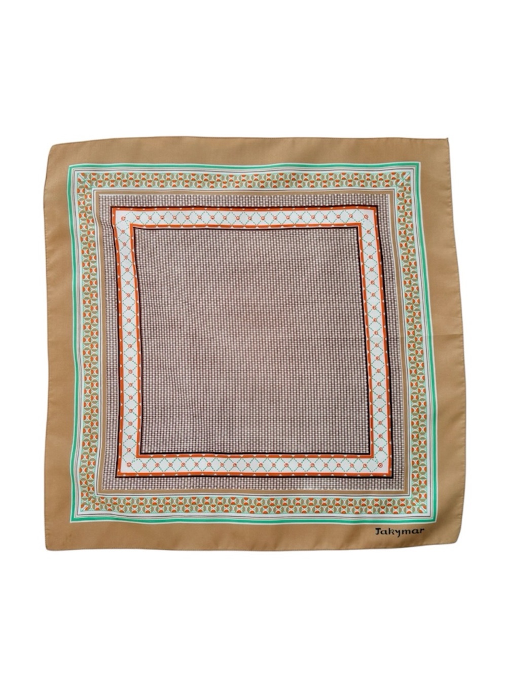 Vintage Jakymar Square Geometric Scarf Made in Italy